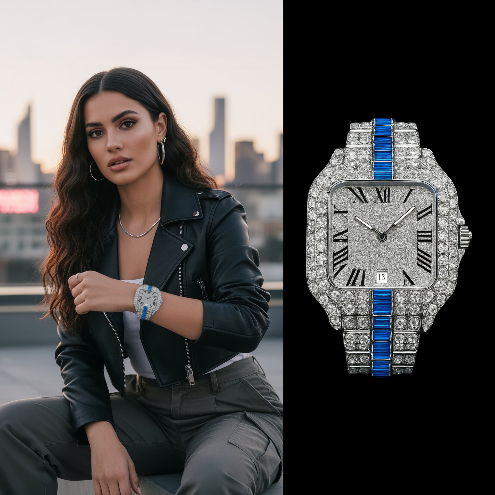 18K Miami Watch – Luxury Stainless Steel Timepiece | DAILY DRIPZ