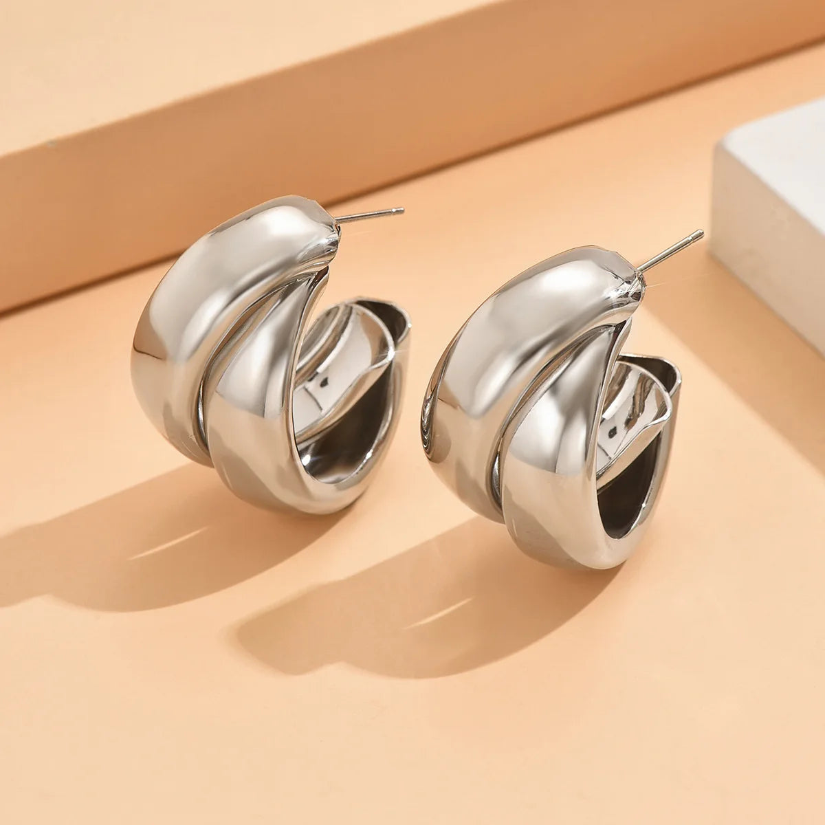 Gold Double Hoop Earrings