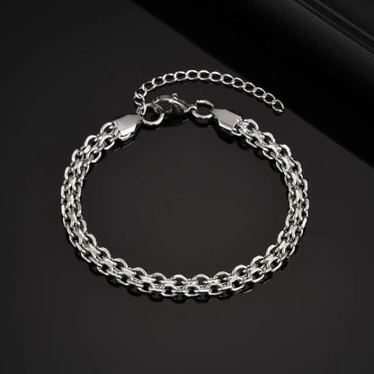 18K Venice Bracelet Stainless Steel Sleek Link Jewelry | DAILY DRIPZ